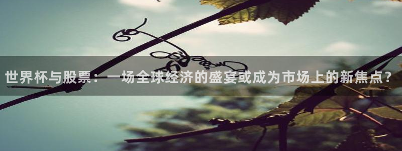 2026世界杯对阵图：世界杯与股票：一场全球经济的盛宴或成为市场上的新焦点？